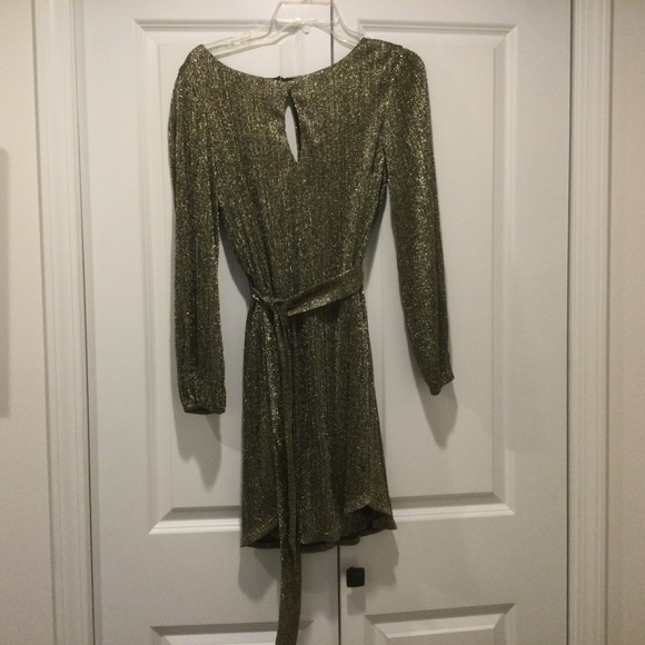 Metallic Gold Party Dress - Picture 1 of 9